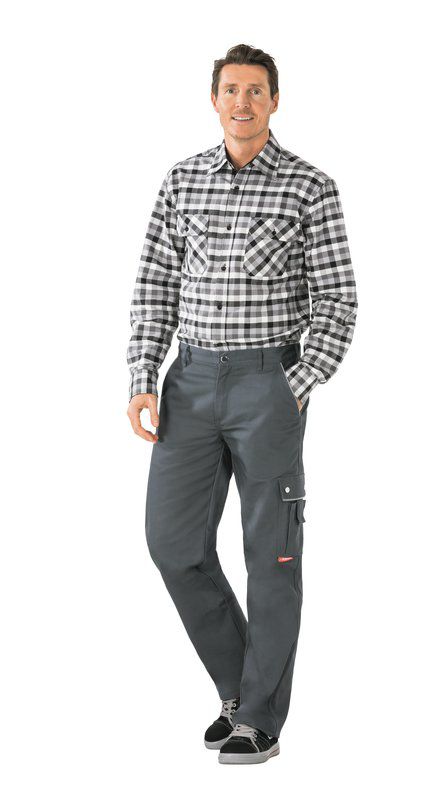 Produktbild Planam Canvas 320 Arbeitskleidung Thermohose grau Größe 90 bild 2