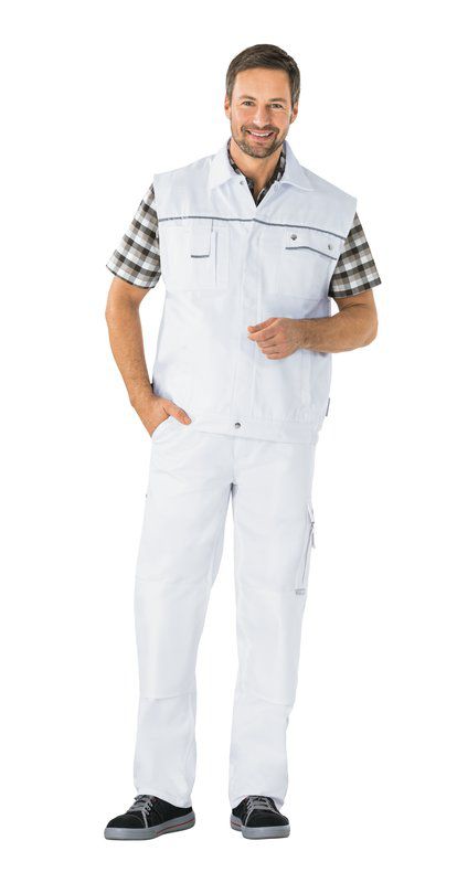 Produktbild Planam Canvas 320 Arbeitskleidung Weste reinweiß L bild 2