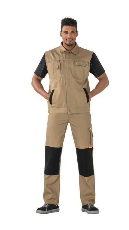 Produktbild Planam Canvas 320 Arbeitskleidung Weste khaki schwarz L bild 2