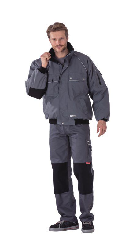 Produktbild Planam Canvas 320 Arbeitskleidung Winterblouson grau schwarz Größe M bild 2