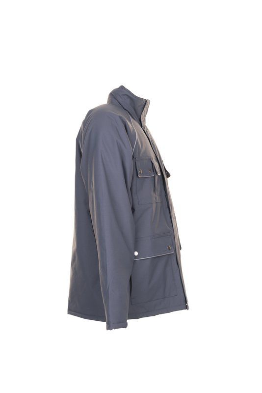 Produktbild Planam Canvas 320 Arbeitskleidung Winterparka grau schwarz Größe M bild 4