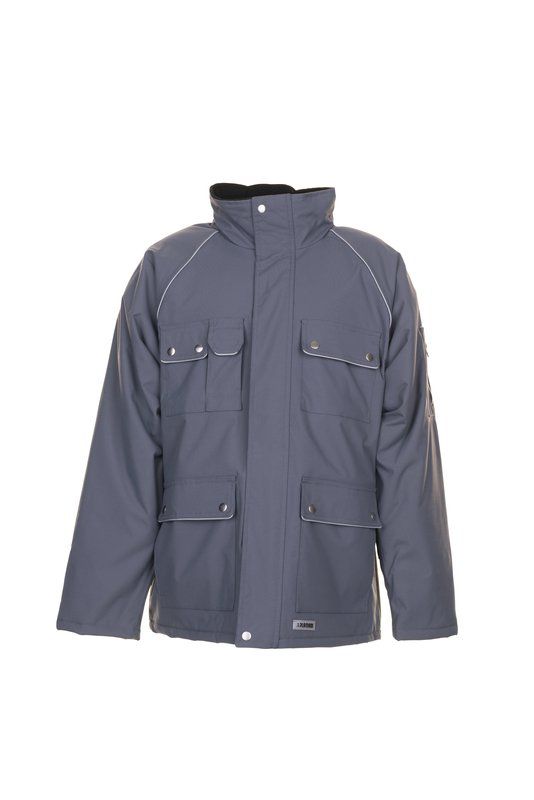 Produktbild Planam Canvas 320 Arbeitskleidung Winterparka grau schwarz Größe L