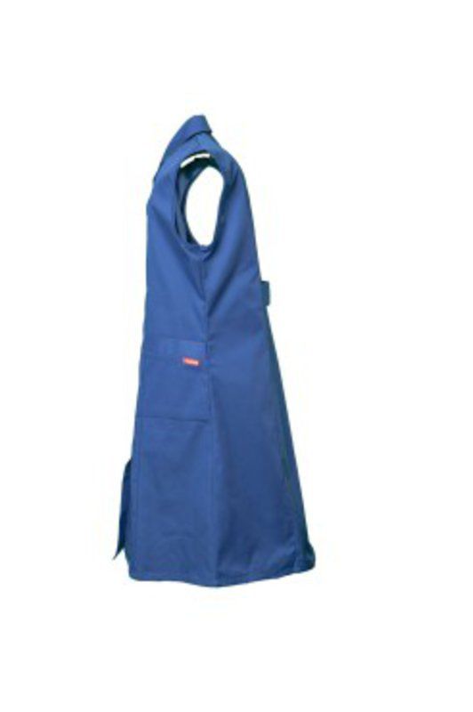 Produktbild Planam Damen Arbeitsmantel Mischgewebe ohne Arm kornblau 52 bild 6