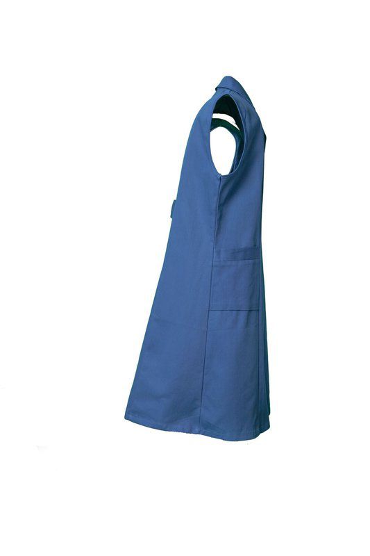 Produktbild Planam Damen Arbeitsmantel Baumwolle ohne Arm kornblau 40 bild 4