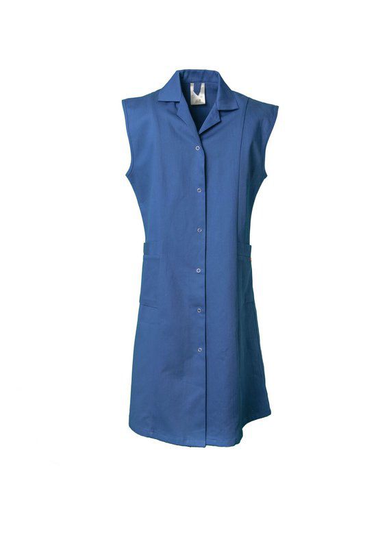 Produktbild Planam Damen Arbeitsmantel Baumwolle ohne Arm kornblau 48