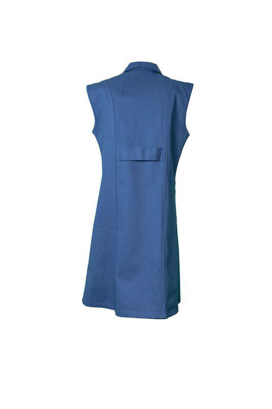 Produktbild Planam Damen Arbeitsmantel Baumwolle ohne Arm kornblau 54 bild 3