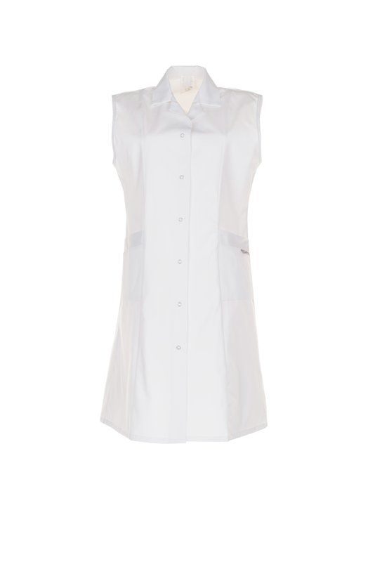 Produktbild Planam Damen Arbeitsmantel Mischgewebe ohne Arm reinweiß 54