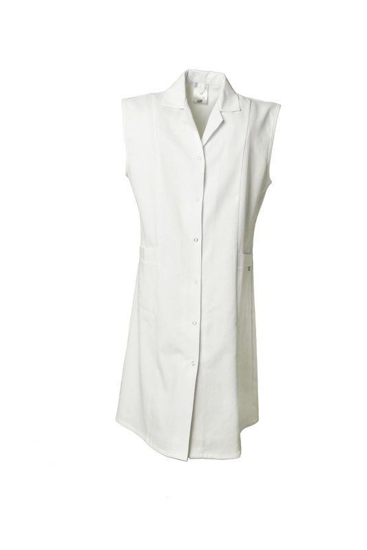 Produktbild Planam Damen Arbeitsmantel Baumwolle ohne Arm reinweiß 48