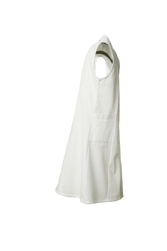 Produktbild Planam Damen Arbeitsmantel Baumwolle ohne Arm reinweiß 54 bild 4