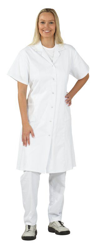 Produktbild Planam Damen Arbeitsmantel Baumwolle 1/4 Arm reinweiß 52 bild 2