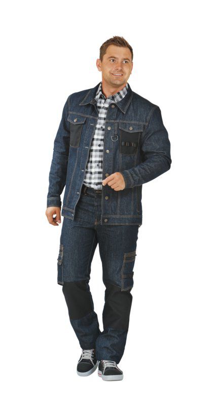 Produktbild Planam Dark Denim Arbeitsjacke dark blue raw Größe 50 bild 2