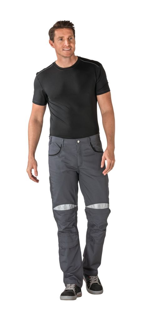 Produktbild Planam DuraWork Arbeitskleidung Arbeitshose Bundhose grau schwarz Größe 94 bild 2