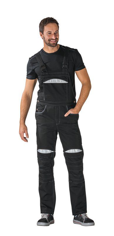 Produktbild Planam DuraWork Arbeitskleidung Arbeitslatzhose schwarz grau Größe 26 bild 2