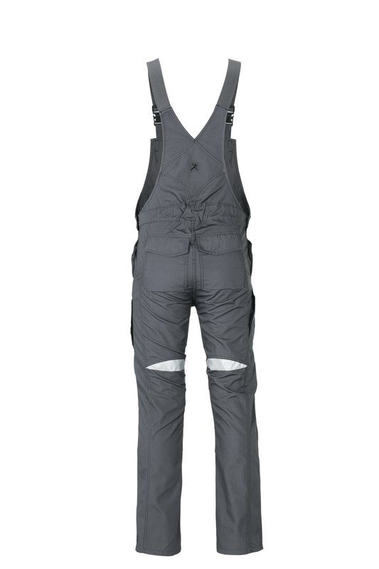 Produktbild Planam DuraWork Arbeitskleidung Arbeitslatzhose grau schwarz Größe 50 bild 4