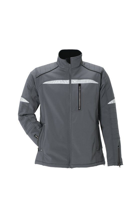 Produktbild Planam DuraWork Arbeitskleidung Softshelljacke grau schwarz Größe S