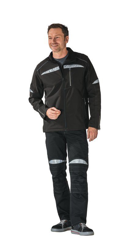 Produktbild Planam DuraWork Arbeitskleidung Softshelljacke schwarz grau Größe XXL bild 2
