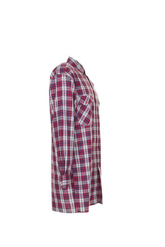 Produktbild Planam Flanell Hemd 2001 rot kariert Größe 45 46 bild 4
