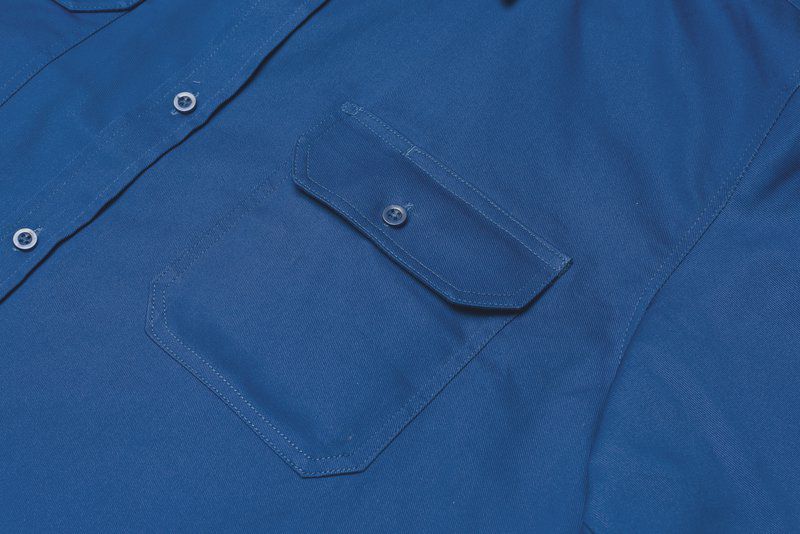 Produktbild Planam Köperhemd 1/4 Arm mittelblau 41/42 bild 6