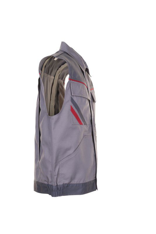 Produktbild Planam Highline Arbeitsweste zink schiefer rot XL bild 4