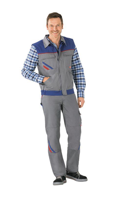 Produktbild Planam Highline Arbeitsweste zink kornblau rot L bild 2