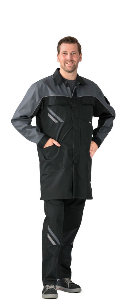 Produktbild Planam Highline Berufsmantel schwarz schiefer zink Größe 68 bild 2