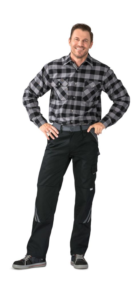 Produktbild Planam Highline Bundhose Arbeitshose schwarz schiefer zink Größe 55 bild 2