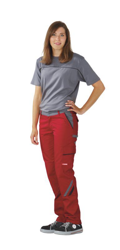 Produktbild Planam Highline Damen Arbeitshose Bundhose rot schiefer Größe 34 bild 2