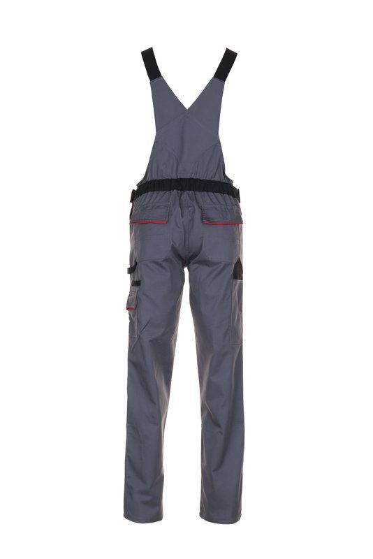 Produktbild Planam Highline Damen Latzhose schiefer schwarz rot Größe 38 bild 3