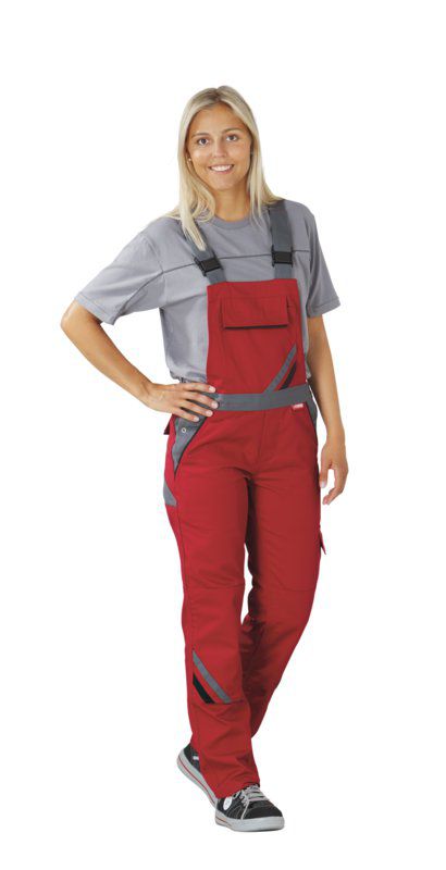 Produktbild Planam Highline Damen Latzhose Arbeitshose rot schiefer Größe 44 bild 2