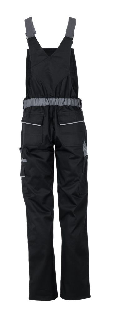 Produktbild Planam Highline Damen Latzhose Arbeitshose schwarz schiefer zink Größe 52 bild 3