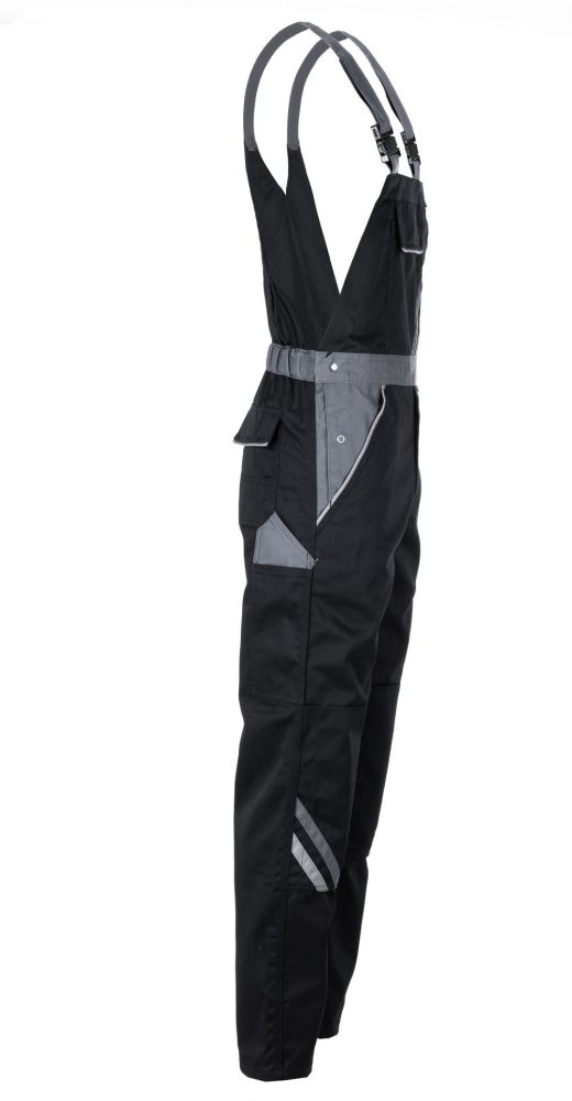 Produktbild Planam Highline Latzhose Arbeitshose schwarz schiefer zink Größe 46 bild 4