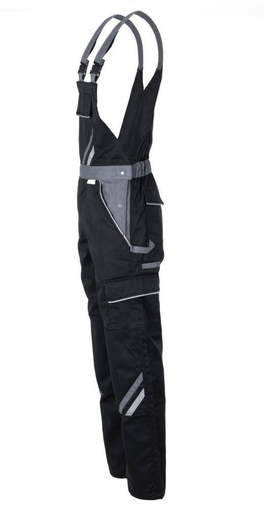 Produktbild Planam Highline Latzhose Arbeitshose schwarz schiefer zink Größe 68 bild 5