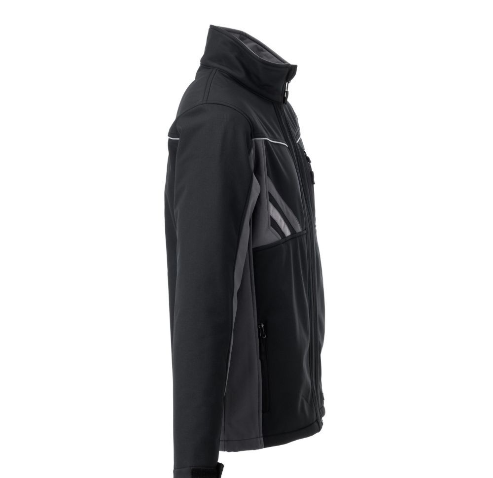 Produktbild Planam Highline Softshelljacke Arbeitsjacke schwarz schiefer zink Größe M bild 4