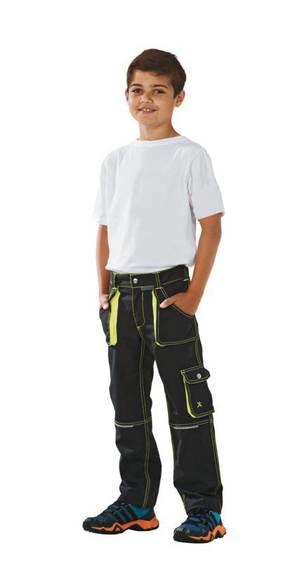 Produktbild Planam Junior Bundhose anthrazit gelb Größe 110 116 bild 2