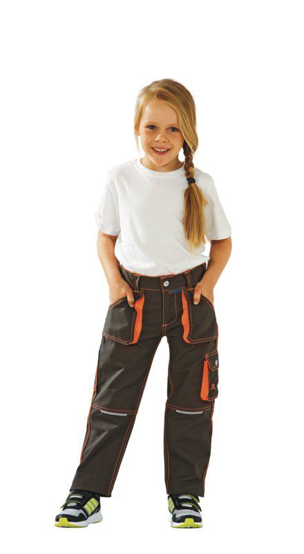 Produktbild Planam Junior Bundhose oliv orange Größe 86 92 bild 2