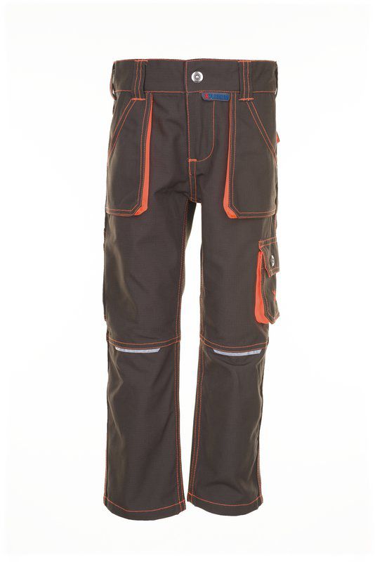 Produktbild Planam Junior Bundhose oliv orange Größe 158 164