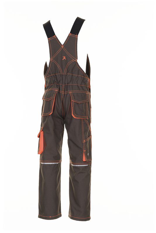 Produktbild Planam Junior Latzhose oliv orange Größe 170 176 bild 3