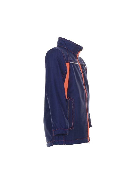 Produktbild Planam Junior Softshelljacke marine orange Größe 134 140 bild 4