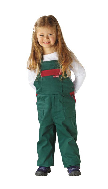 Produktbild Planam Kinderlatzhose mittelgrün mittelrot Größe 110 116 bild 2