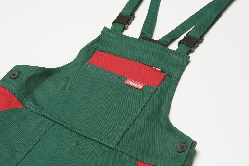 Produktbild Planam Kinderlatzhose mittelgrün mittelrot Größe 146 152 bild 6