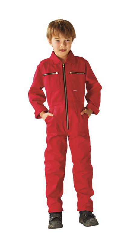 Produktbild Planam Kinderoverall Rallyekombi mittelrot Größe 122 128 bild 2