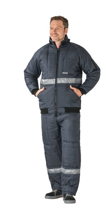 Produktbild Planam Gefrierhaus Kühlhaus Blouson marine Innenfutter rot Größe XXL bild 2