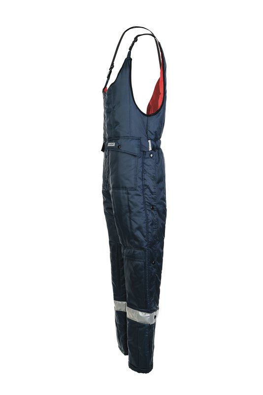 Produktbild Planam Kühlhaus Gefrierhaus Latzhose marine Innenfutter rot Größe M bild 5