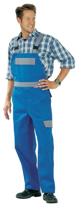 Produktbild Planam Major Protect Latzhose kornblau grau Größe 90 bild 2