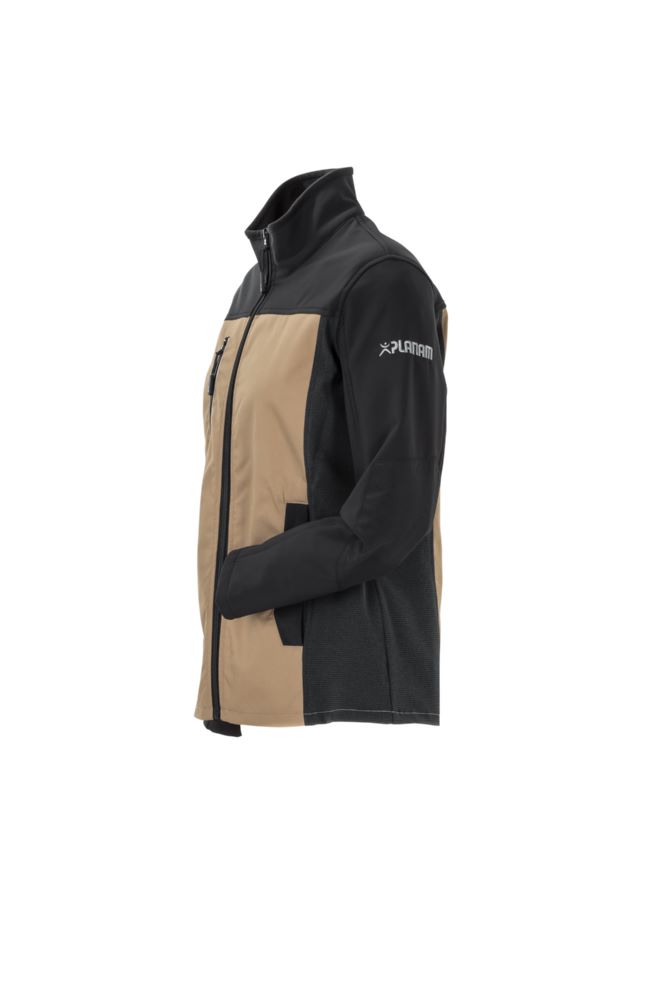 Produktbild Planam Norit Damen Hybridjacke sand schwarz Größe 50 bild 3