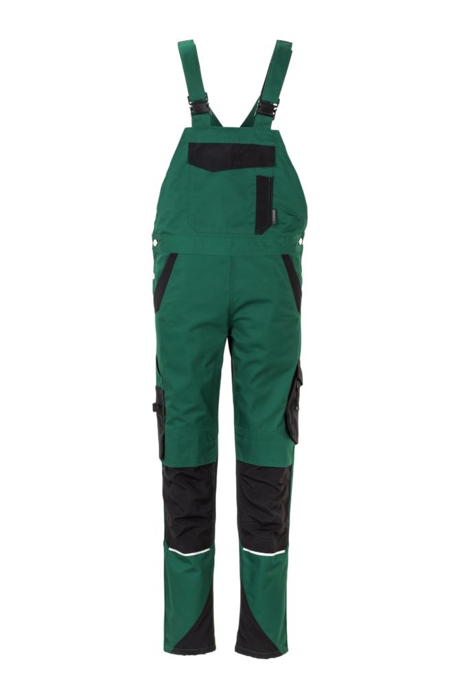 Produktbild Planam Norit Damen Latzhose grün schwarz Größe 40