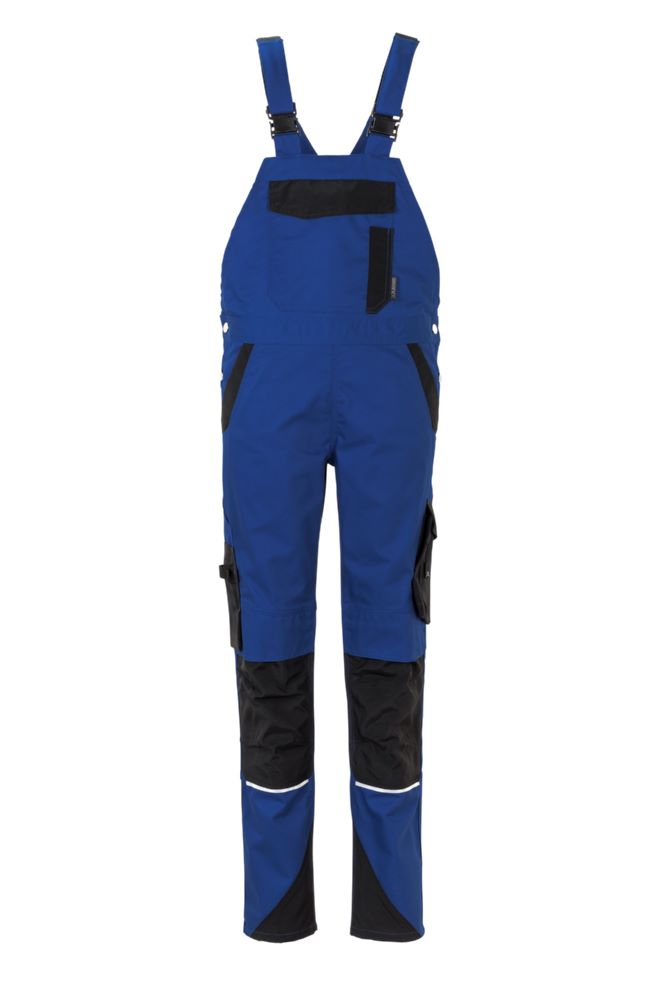 Produktbild Planam Norit Damen Latzhose kornblau schwarz Größe 44 bild 1