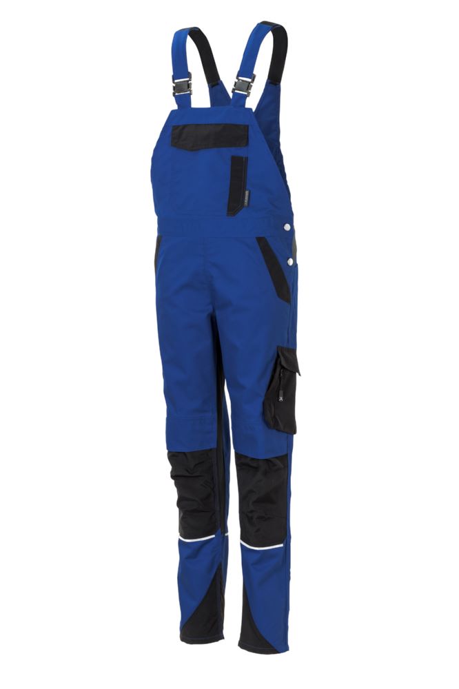 Produktbild Planam Norit Damen Latzhose kornblau schwarz Größe 44 bild 2