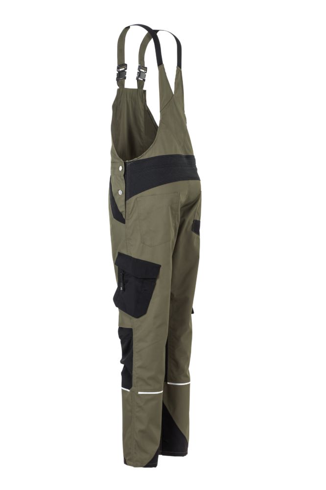 Produktbild Planam Norit Damen Latzhose oliv schwarz Größe 38 bild 5