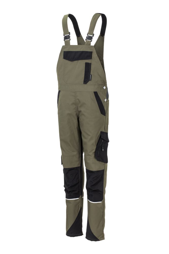 Produktbild Planam Norit Damen Latzhose oliv schwarz Größe 44 bild 2